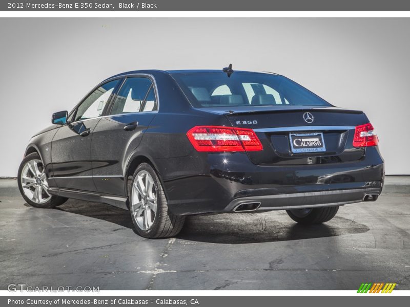 Black / Black 2012 Mercedes-Benz E 350 Sedan