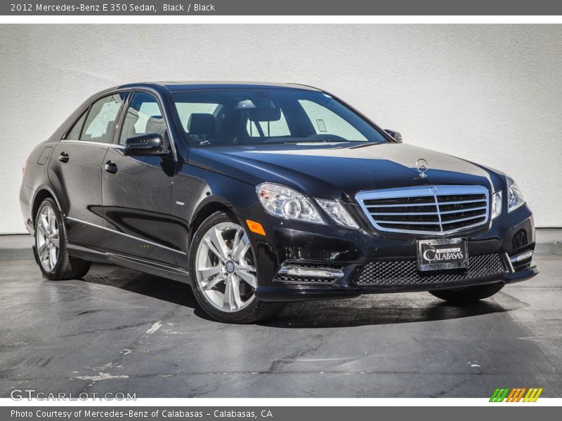 Black / Black 2012 Mercedes-Benz E 350 Sedan