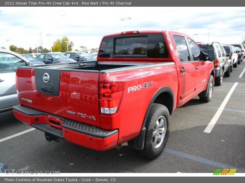 Red Alert / Pro 4X Charcoal 2012 Nissan Titan Pro-4X Crew Cab 4x4