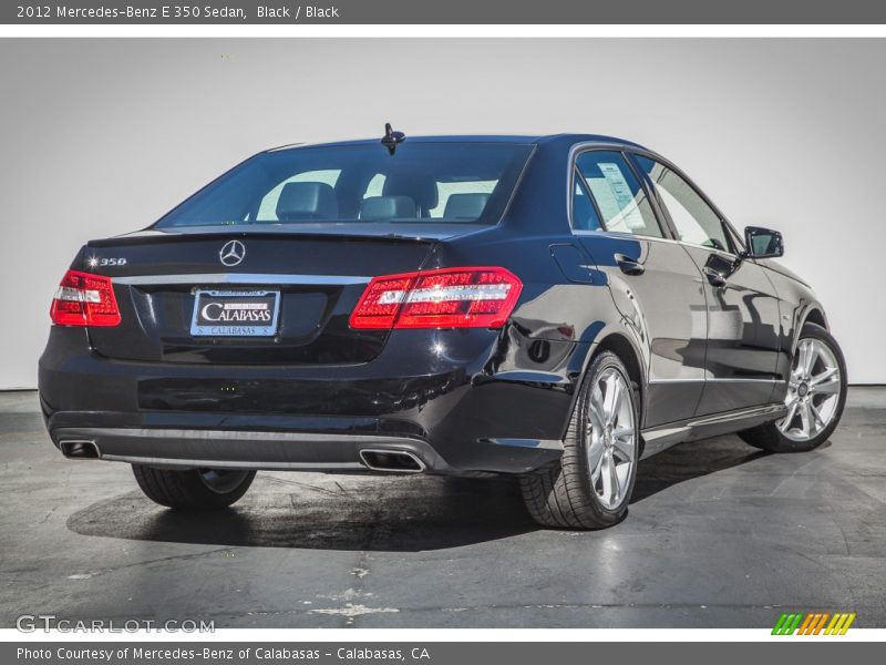 Black / Black 2012 Mercedes-Benz E 350 Sedan