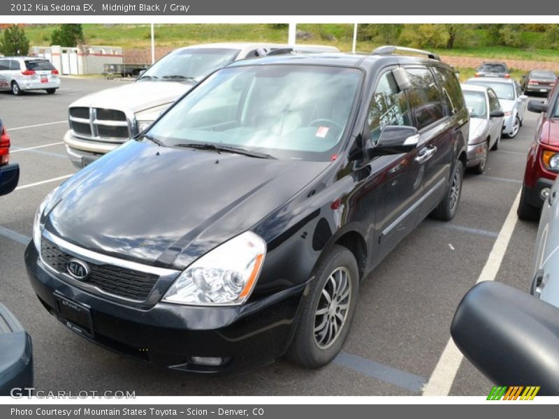 Midnight Black / Gray 2012 Kia Sedona EX