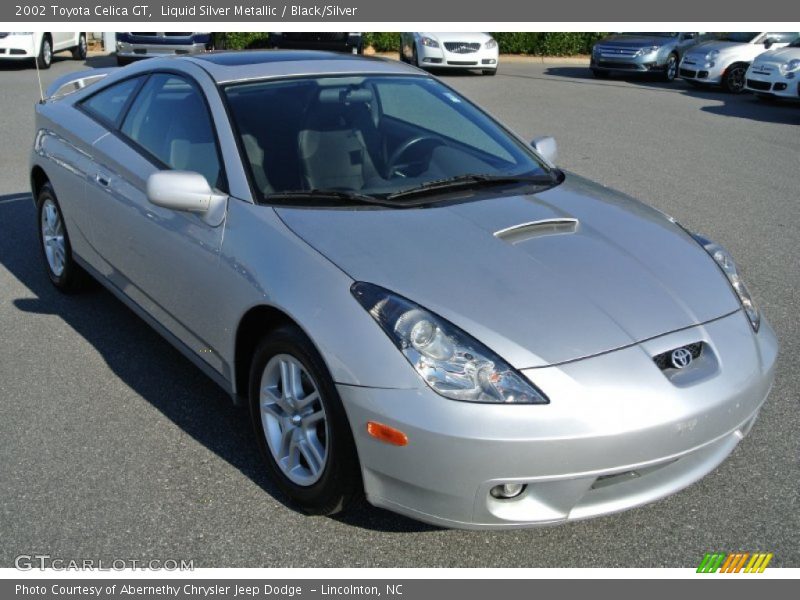 Liquid Silver Metallic / Black/Silver 2002 Toyota Celica GT