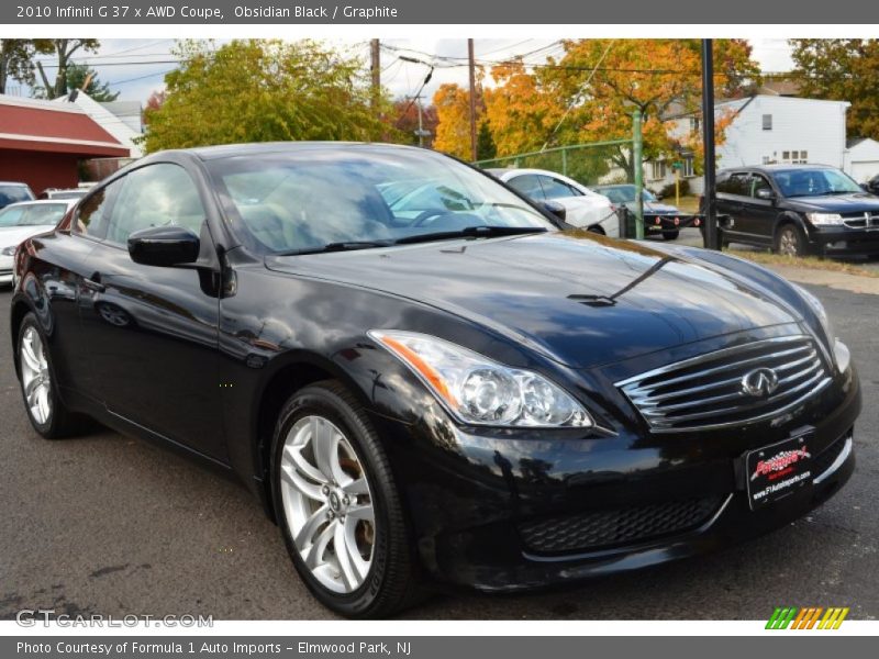 Obsidian Black / Graphite 2010 Infiniti G 37 x AWD Coupe