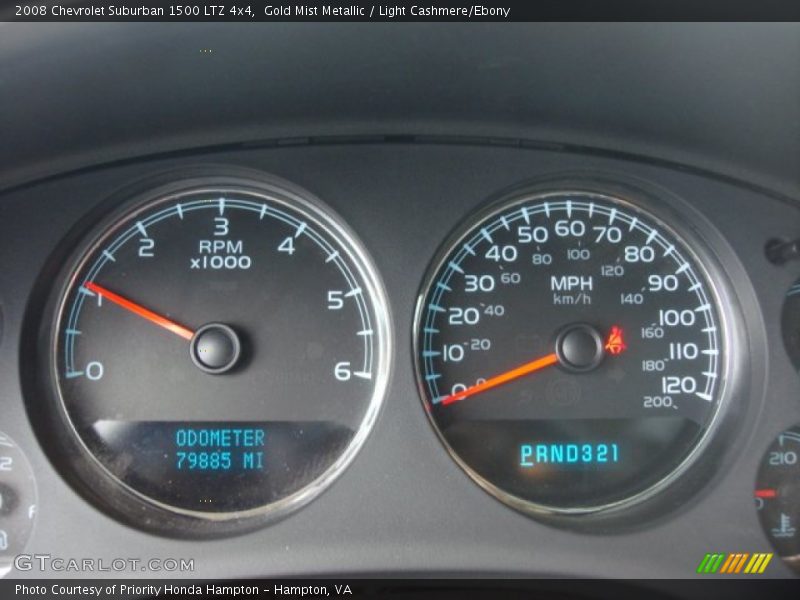 Gold Mist Metallic / Light Cashmere/Ebony 2008 Chevrolet Suburban 1500 LTZ 4x4