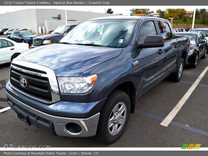 Nautical Blue Metallic / Graphite Gray 2010 Toyota Tundra CrewMax