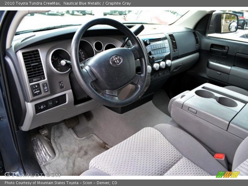 Nautical Blue Metallic / Graphite Gray 2010 Toyota Tundra CrewMax