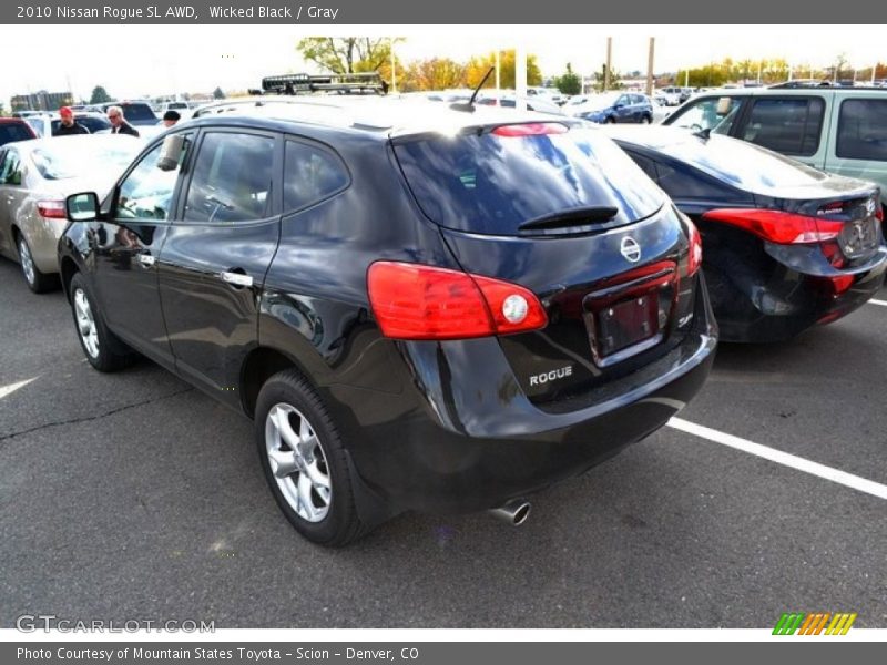 Wicked Black / Gray 2010 Nissan Rogue SL AWD