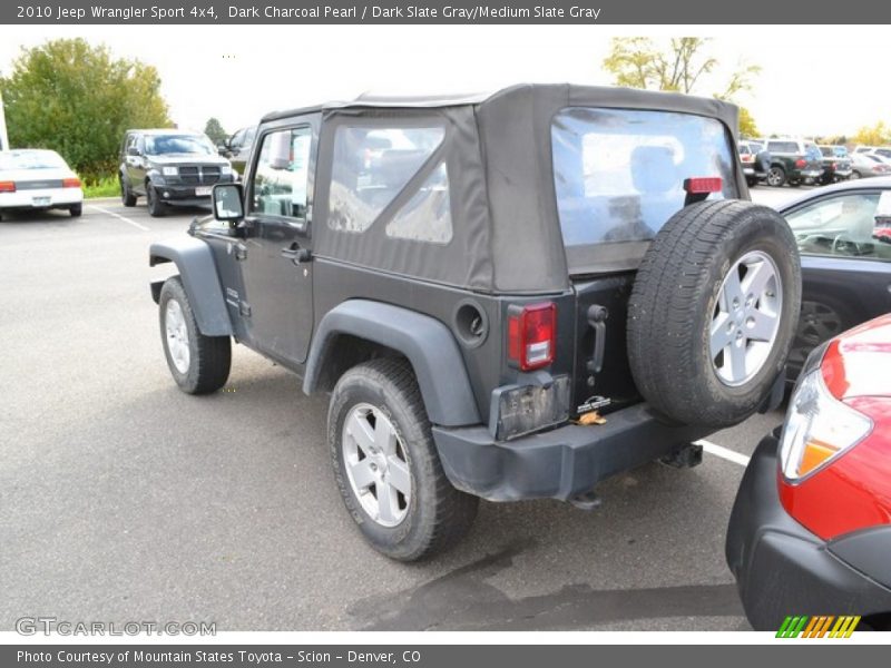 Dark Charcoal Pearl / Dark Slate Gray/Medium Slate Gray 2010 Jeep Wrangler Sport 4x4