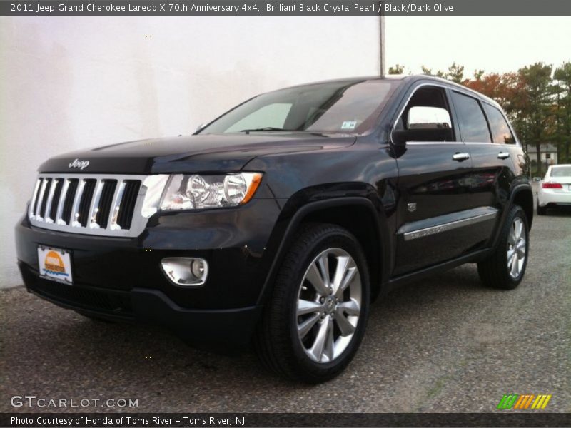 Brilliant Black Crystal Pearl / Black/Dark Olive 2011 Jeep Grand Cherokee Laredo X 70th Anniversary 4x4