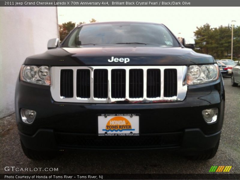 Brilliant Black Crystal Pearl / Black/Dark Olive 2011 Jeep Grand Cherokee Laredo X 70th Anniversary 4x4