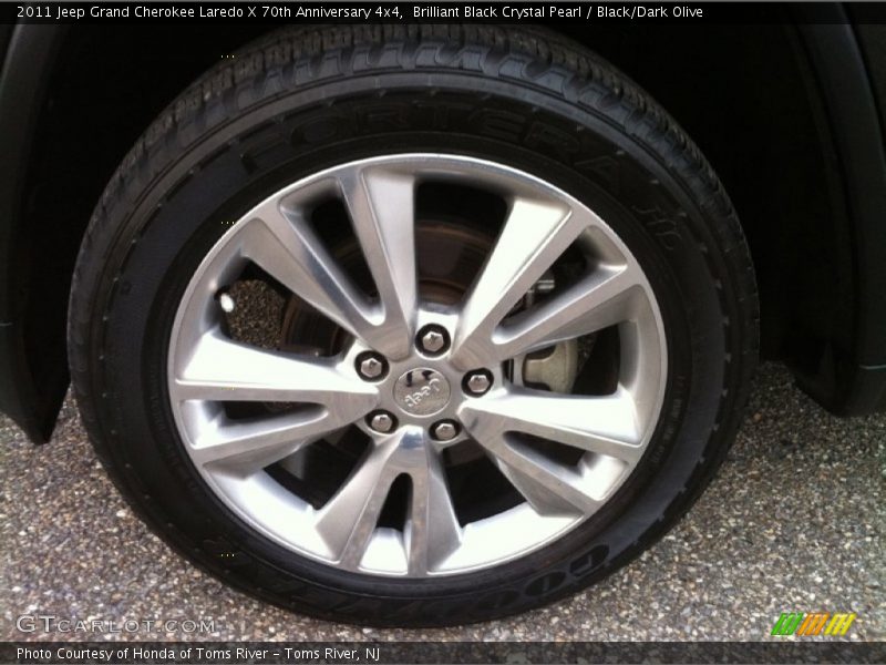 Brilliant Black Crystal Pearl / Black/Dark Olive 2011 Jeep Grand Cherokee Laredo X 70th Anniversary 4x4