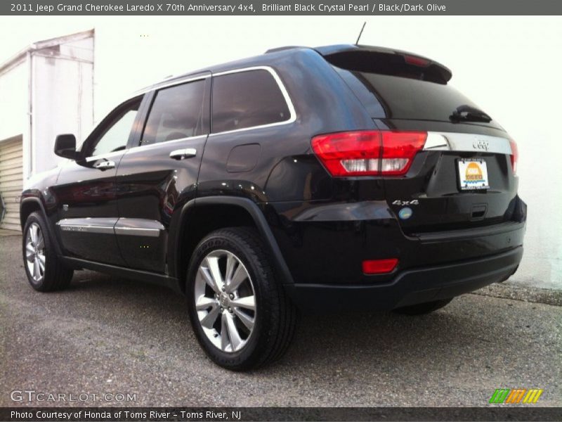 Brilliant Black Crystal Pearl / Black/Dark Olive 2011 Jeep Grand Cherokee Laredo X 70th Anniversary 4x4