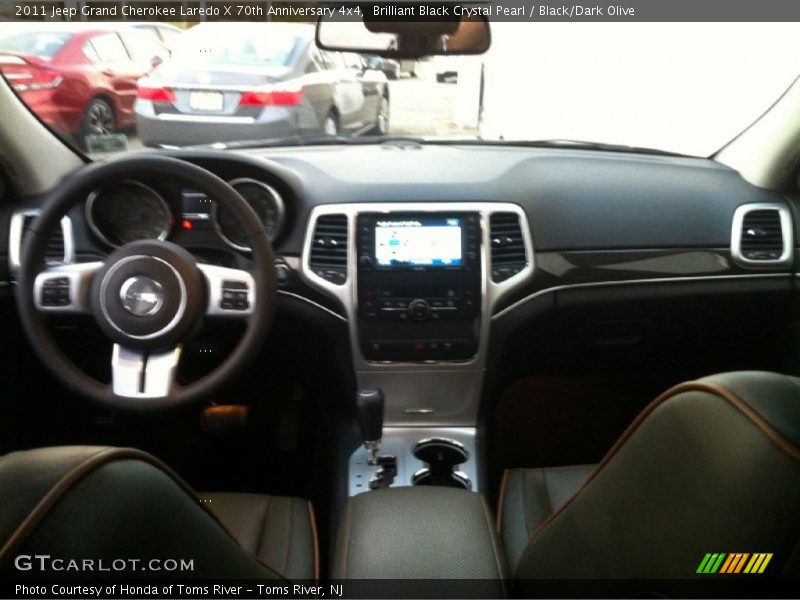 Brilliant Black Crystal Pearl / Black/Dark Olive 2011 Jeep Grand Cherokee Laredo X 70th Anniversary 4x4