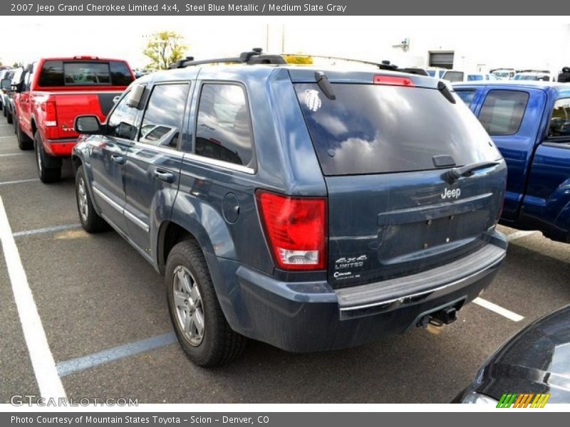Steel Blue Metallic / Medium Slate Gray 2007 Jeep Grand Cherokee Limited 4x4