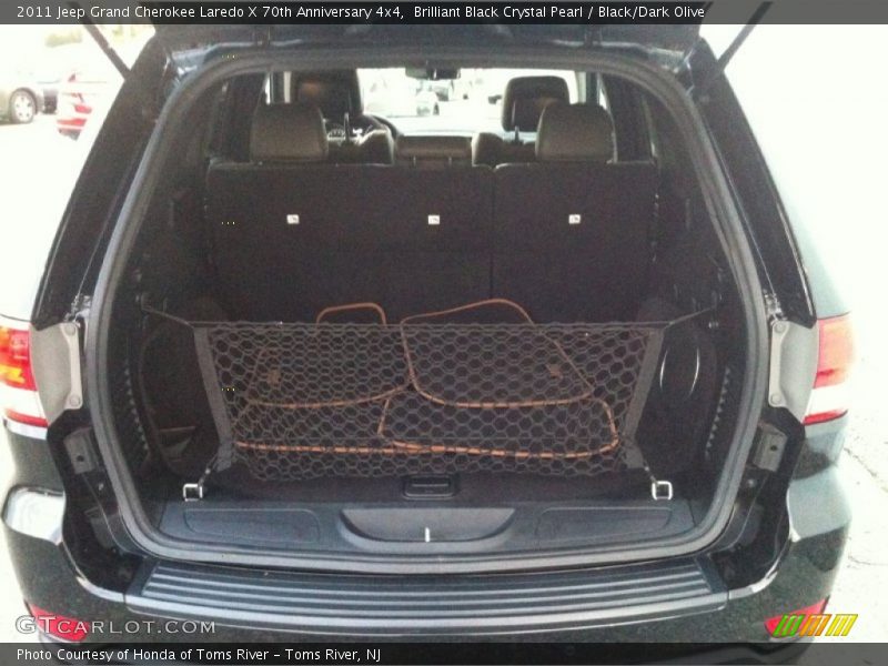 Brilliant Black Crystal Pearl / Black/Dark Olive 2011 Jeep Grand Cherokee Laredo X 70th Anniversary 4x4