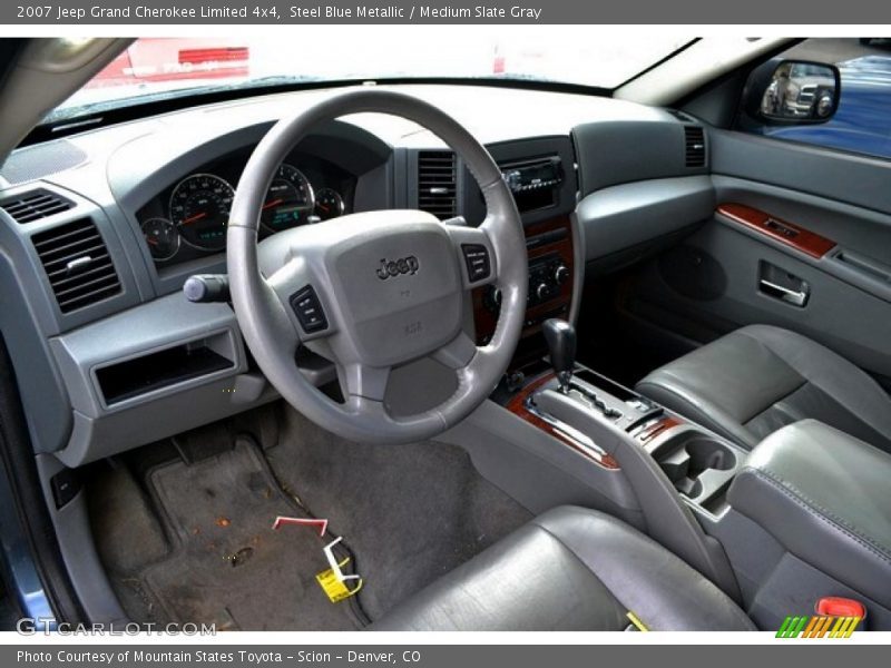 Steel Blue Metallic / Medium Slate Gray 2007 Jeep Grand Cherokee Limited 4x4