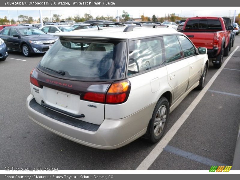 White Frost Pearl / Beige 2004 Subaru Outback H6 3.0 Wagon