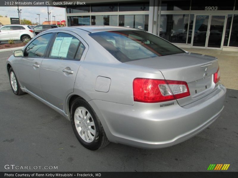 Quick Silver / Black 2012 Mitsubishi Galant ES
