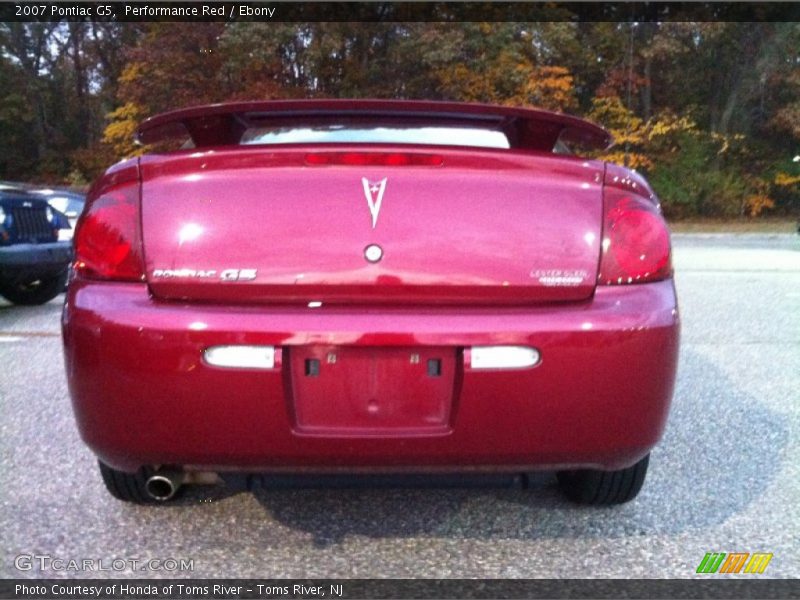 Performance Red / Ebony 2007 Pontiac G5
