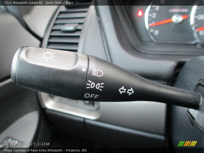 Quick Silver / Black 2012 Mitsubishi Galant ES