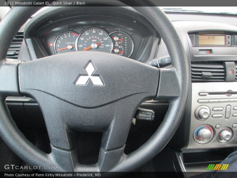 Quick Silver / Black 2012 Mitsubishi Galant ES