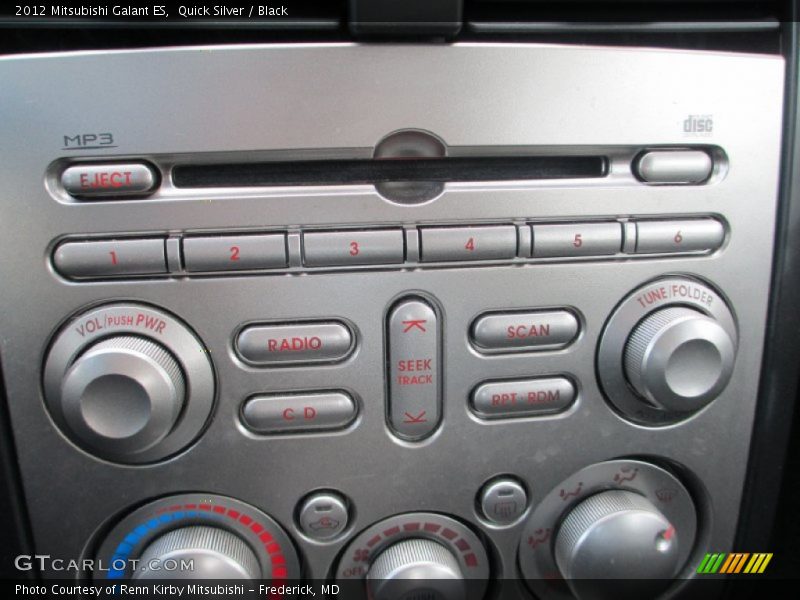 Quick Silver / Black 2012 Mitsubishi Galant ES