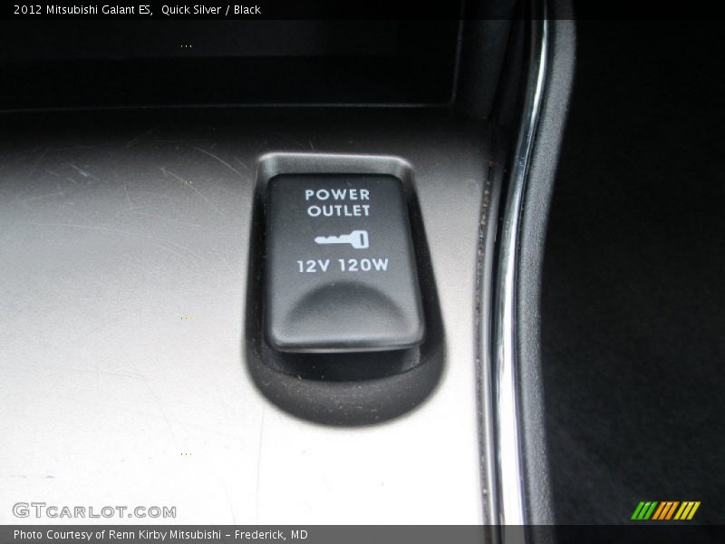 Quick Silver / Black 2012 Mitsubishi Galant ES