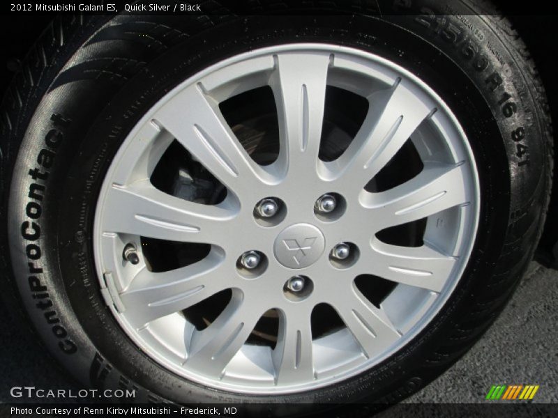 Quick Silver / Black 2012 Mitsubishi Galant ES