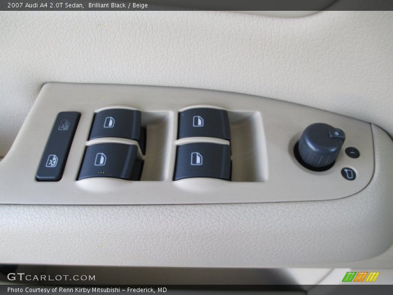 Brilliant Black / Beige 2007 Audi A4 2.0T Sedan