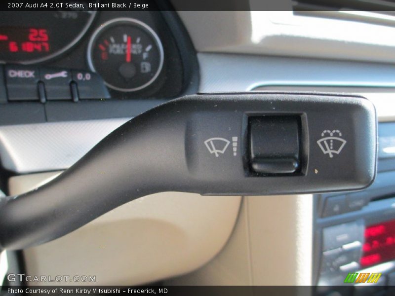 Brilliant Black / Beige 2007 Audi A4 2.0T Sedan