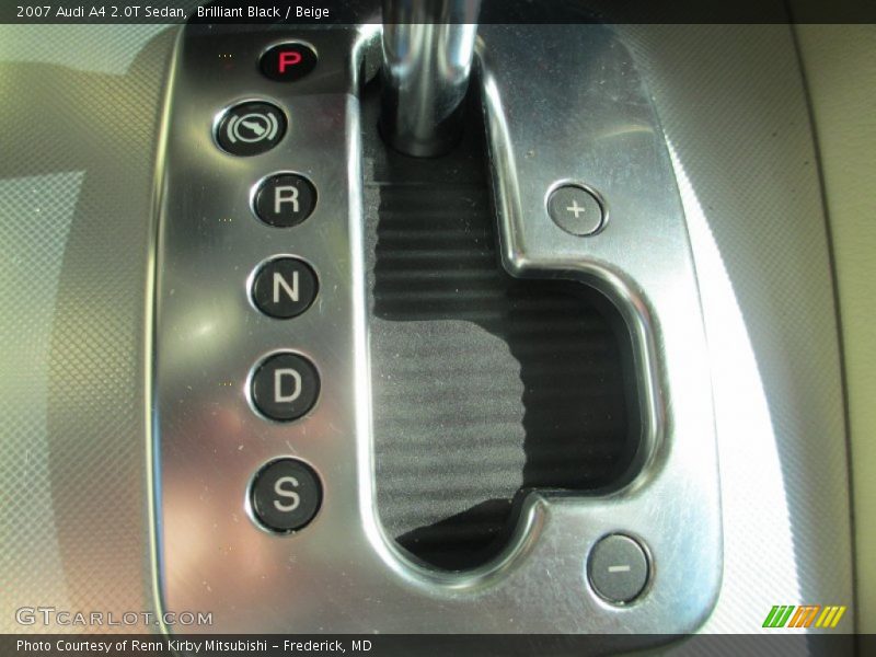 Brilliant Black / Beige 2007 Audi A4 2.0T Sedan