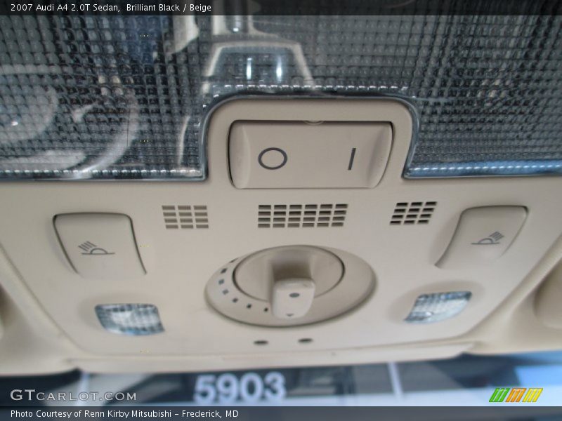 Brilliant Black / Beige 2007 Audi A4 2.0T Sedan