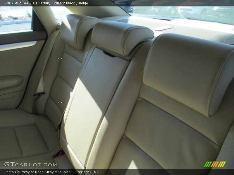 Brilliant Black / Beige 2007 Audi A4 2.0T Sedan