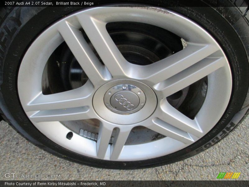 Brilliant Black / Beige 2007 Audi A4 2.0T Sedan