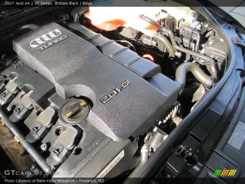 Brilliant Black / Beige 2007 Audi A4 2.0T Sedan