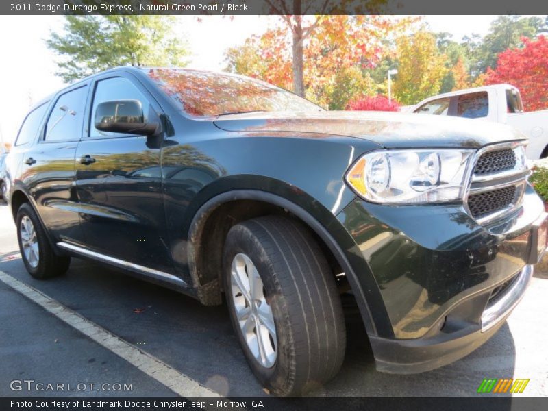 Natural Green Pearl / Black 2011 Dodge Durango Express