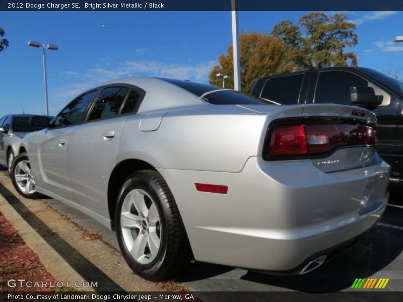 Bright Silver Metallic / Black 2012 Dodge Charger SE