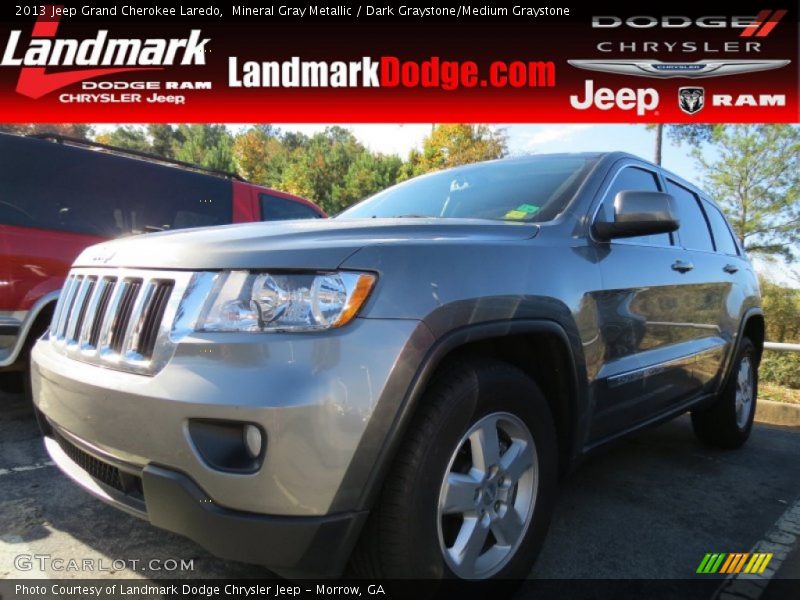 Mineral Gray Metallic / Dark Graystone/Medium Graystone 2013 Jeep Grand Cherokee Laredo