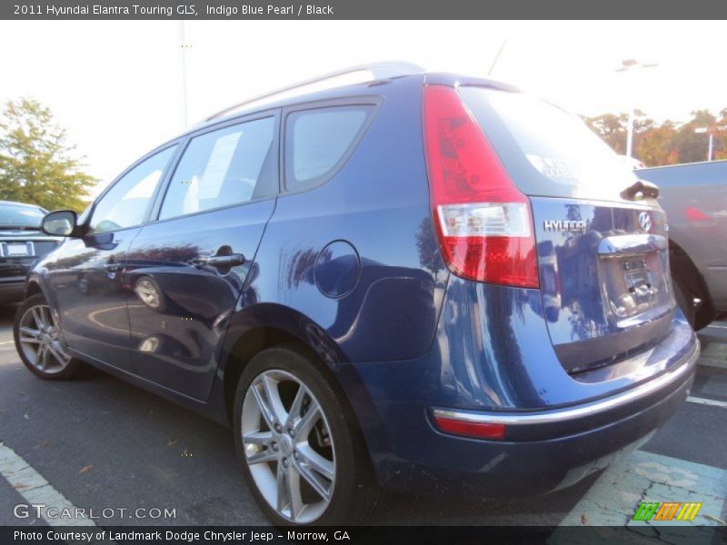 Indigo Blue Pearl / Black 2011 Hyundai Elantra Touring GLS