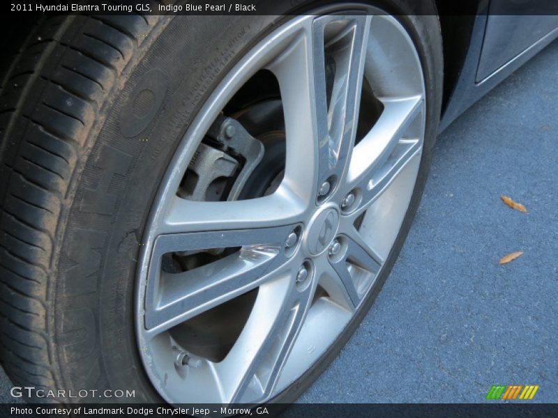 Indigo Blue Pearl / Black 2011 Hyundai Elantra Touring GLS