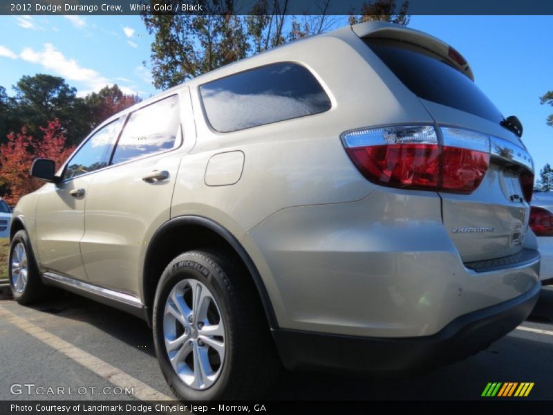 White Gold / Black 2012 Dodge Durango Crew