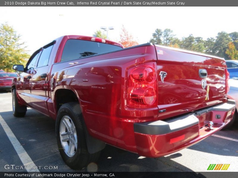 Inferno Red Crystal Pearl / Dark Slate Gray/Medium Slate Gray 2010 Dodge Dakota Big Horn Crew Cab