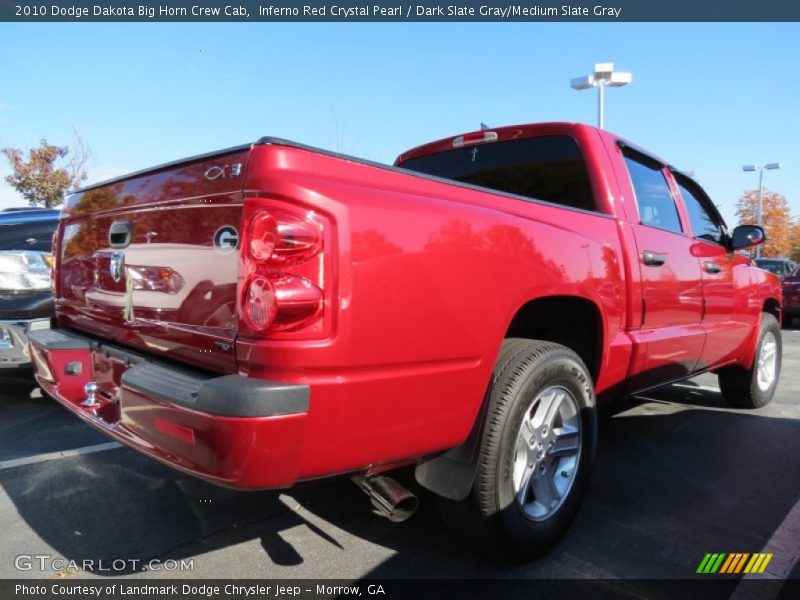 Inferno Red Crystal Pearl / Dark Slate Gray/Medium Slate Gray 2010 Dodge Dakota Big Horn Crew Cab