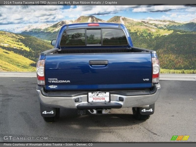 Blue Ribbon Metallic / Graphite 2014 Toyota Tacoma V6 TRD Access Cab 4x4