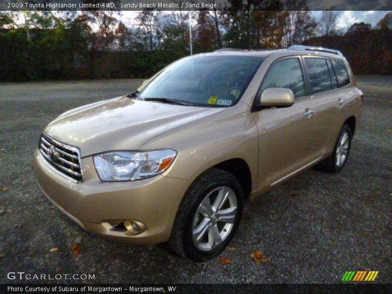 Sandy Beach Metallic / Sand Beige 2009 Toyota Highlander Limited 4WD