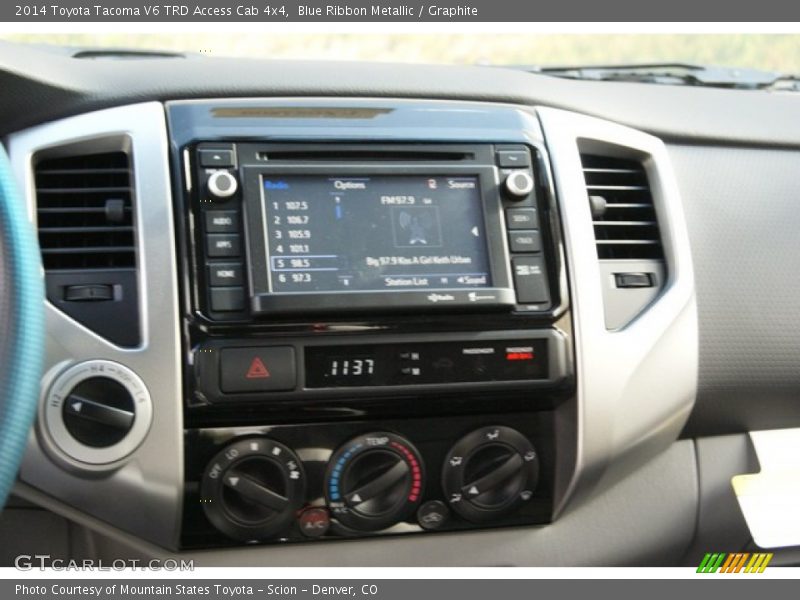 Blue Ribbon Metallic / Graphite 2014 Toyota Tacoma V6 TRD Access Cab 4x4