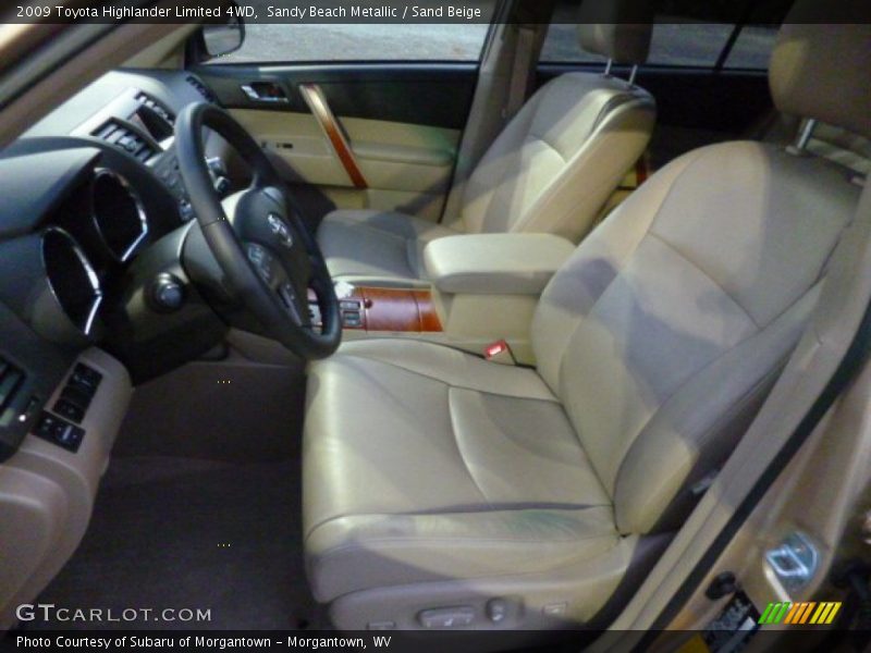 Sandy Beach Metallic / Sand Beige 2009 Toyota Highlander Limited 4WD