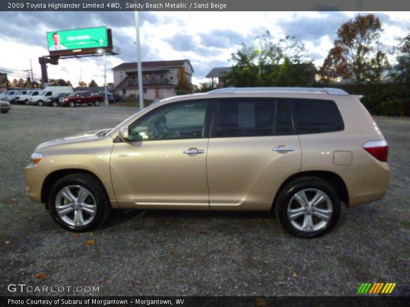 Sandy Beach Metallic / Sand Beige 2009 Toyota Highlander Limited 4WD