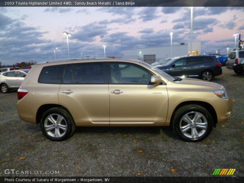 Sandy Beach Metallic / Sand Beige 2009 Toyota Highlander Limited 4WD