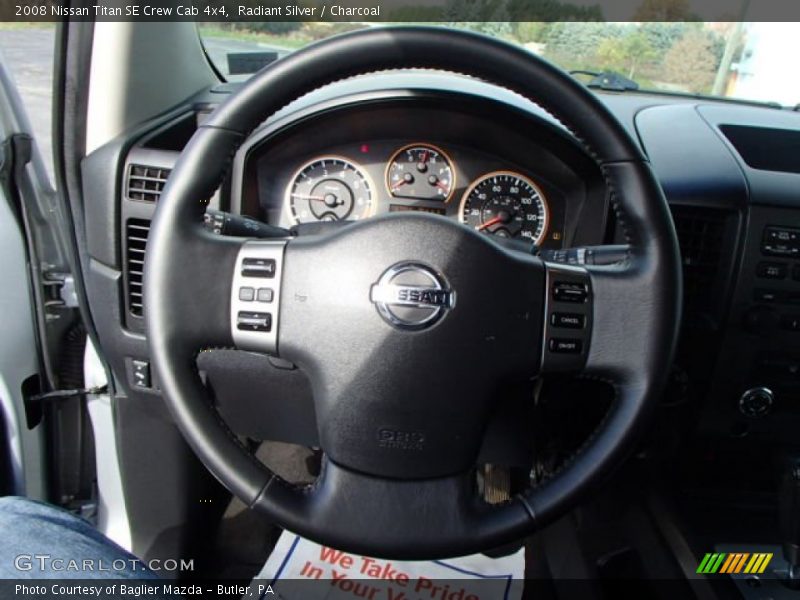 Radiant Silver / Charcoal 2008 Nissan Titan SE Crew Cab 4x4